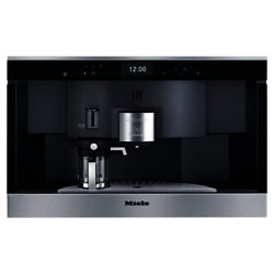 Miele CVA6431 PureLine Built In Coffee Machine, Clean Steel